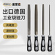 麥思德（MASTERPROOF）銼刀打磨工具鉗工鋼銼小油鋸銼刀平銼刀三角半圓木工合金銼刀套裝 8寸扁/圓/方/三角/半圓銼【5支】