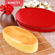 陽(yáng)晨乳酪YC80169不粘烘焙工具橢圓形蛋糕模家用模具海綿中國紅