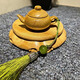 金絲楠木把把壺把把胡手把件小茶壺工藝品擺件新年禮物配飾吊墜 把把壺（金絲楠）