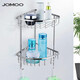 九牧（JOMOO）衛浴單層不銹鋼置物架角籃雙層三角架帶掛鉤架掛籃鏤空衛浴置物架 雙層不銹鋼掛籃937019