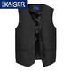 凱撒高端男士馬甲貂皮背心青根貂內膽脫卸皮毛一體整貂馬甲政商公務(wù)裝 黑色 4XL (190) (適合163-175斤)