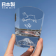 karphome日本進(jìn)口田島硝子富士山杯江戶(hù)硝子切子威士忌酒杯玻璃水杯洋酒杯 兔年限定單只