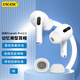 ESCASE airpods pro耳塞 airpods pro二代記憶海棉替換耳帽入耳式慢回彈C套蘋(píng)果pro1/2代降噪防塵白灰色中號