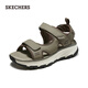 斯凱奇（Skechers）夏季男鞋戶(hù)外緩震厚底休閑涼鞋舒適百搭外穿沙灘鞋237580 棕褐色/TAN 41