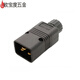 杜魯蒙PDU/UPS對(duì)接插頭 16A品字電源插座 服務(wù)器C19母插頭C20公頭可接線 16A公頭