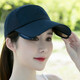 帽子女太陽(yáng)帽情侶紫外線(xiàn)防嗮可伸縮大檐遮陽(yáng)帽防曬帽棒球帽女 藏青色 可調節款