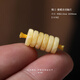 藏鴻閣（CANGHONGGE WENWAN）原礦蜜蠟隔片墊片花白蜜蠟隔片金剛星月百香籽菩提手串DIY配飾品 K蜜蠟直切隔片2.5×8mm(六片裝)