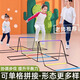 多功能蝴蝶敏捷梯跳格梯跳格子兒童籃球體能足球步伐訓(xùn)練繩梯器材 4米10格【彩色-自由DIY拼拆】