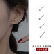 夢(mèng)銀格純銀豆豆耳釘9999足銀養(yǎng)耳洞官方正品防過(guò)敏耳飾耳棒男耳環(huán)素圈女 S999足銀直針款4MM 1對(duì)