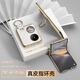 Karen Burton 適用華為Pocket2手機(jī)殼 pocket2寶盒折疊屏保護(hù)套真皮全包防摔指環(huán)扣時(shí)尚男女款 華為 pocket 2【月光白】 商務(wù)全包丨藝術(shù)定制