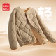名創(chuàng  )優(yōu)品（MINISO）棉衣男款2025新款冬季菱格外套情侶防寒服輕薄保暖內膽百搭棉服男 淺咖 L 175(體重120-140斤)