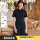 哈吉斯（HAZZYS）女裝 夏季女士【PHIZ系列】翻領(lǐng)工裝風(fēng)連衣裙女 藏青色NV M (160/84A 38)