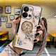 Yswen OPPOReno9手機(jī)殼鏡頭全包邊防摔鑲鉆保護(hù)套硅膠超薄掛繩支架女新款高級(jí)感奢華時(shí)尚潮流 【香檳金】蝶戀花水鉆支架丨帶長(zhǎng)掛繩+全屏膜 OPPO Reno9