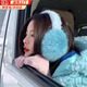 沂懿耳罩保暖女冬季2026新款耳包護耳套防寒防風(fēng)加絨騎行耳暖防凍簡(jiǎn)約 毛絨耳罩【霧藍色】