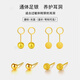 榛橙 足銀金色圓珠耳釘女小眾時(shí)尚養耳洞簡(jiǎn)約防掉彎鉤磨砂豆豆耳飾 足銀金色圓珠光面款E8 彎鉤5mm