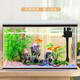 寶貝故事（BABY STORY）熱彎玻璃魚缸水族箱 客廳魚缸免換水桌面金魚缸家用養(yǎng)魚生態(tài)缸 長63寬34高51cm(魚缸+過濾+燈+養(yǎng)魚禮包)