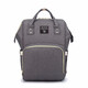 貝貝貓新款時(shí)尚輕便媽咪包多功能大容量母嬰包防水雙肩包孕婦媽咪包包 深灰色