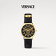 范思哲（VERSACE）瑞士手表女士美杜莎石英表生日七夕禮物送女友VEK400421-36MM黑金