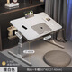 下一章可升降床上小桌子學(xué)習桌辦公折疊桌電腦桌學(xué)生宿舍書(shū)桌臥室寫(xiě)字桌 白色常規款 卡槽 擋條