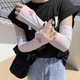 GLO-STORY防曬袖套女 可愛少女風(fēng)冰袖女騎行開車學(xué)生冰感防紫外線袖套