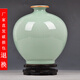 泥之戀景德鎮陶瓷器仿古花瓶影青釉官窯裂紋客廳家居裝飾工藝品擺設擺件 石榴瓶