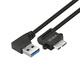 塵土 移動硬盤數(shù)據(jù)連接線彎頭 USB3.0高速傳輸 東芝希捷西數(shù)wd移動硬盤盒子三星note3連接線 USB右彎轉(zhuǎn)Micro USB3.0數(shù)據(jù)線 25CM