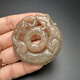 老物件高古玉戰(zhàn)國古玩老岫玉雙面精雕平安龍玉璧玉佩掛件擺件收藏 默認
