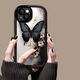 索仄適用蘋果16/15/14/13手機殼 iPhone12/11全包max新款plus復(fù)古防摔高級泡芙硅膠軟殼夢幻蝴蝶女款 【黑色】夢幻蝴蝶-贈保護膜 蘋果15