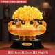 金蟾招財聚寶盆創(chuàng)意酒柜裝飾品擺件公司開業(yè)禮品新居喬遷客廳辦公 小號琉璃八方來財水晶樹聚寶盆