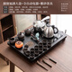 莊子然茶具整套燒水壺一體全自動(dòng)茶盤(pán)紫砂茶具套裝家用辦公功夫小號茶具 【黑色整套】茶盤(pán)60cm+紫砂茶具