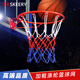 斯凱睿 籃球網(wǎng)加粗滌綸三色籃球網(wǎng)室內(nèi)外比賽訓(xùn)練標(biāo)準(zhǔn)12扣籃球網(wǎng)兜2只裝 滌綸籃球網(wǎng)12扣6mm三色一對(duì)