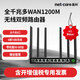 磊科（netcore） 全千兆多WAN1200M無線雙頻路由器中小企業(yè)wifi辦公一鍵通 全國醫(yī)保專用路由器 COVER5Pro 1200M9口帶機(jī)80