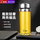 希諾單層玻璃杯2025新款男女士便攜水杯辦公室泡茶杯花茶杯車(chē)載杯子 XN-9186-珠光本色-400ML細(xì)長(zhǎng)款