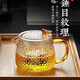全度玻璃靈韻茶壺泡茶壺紅茶壺錘紋花茶壺辦公室用迷你小茶壺 靈韻壺【玻璃的內膽】