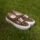 VANS范斯官方 Authentic 44 DX豹紋安納海姆某書熱門帆布鞋低幫 豹紋 35