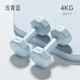 艾栢恩包膠啞鈴女士塑形初學(xué)者家用運動(dòng)訓練健身器材套裝學(xué)生鍛煉防滾動(dòng) 【肩背塑形】天空藍2KG*2只