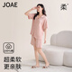 JOAE【100%純棉】高級感女士睡衣夏季薄款短袖短褲開(kāi)衫家居服 珍珠粉L