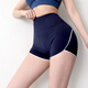Aisunstyle 歐美ins網(wǎng)紅 蜜桃提臀高腰運動(dòng)短褲女緊身彈力翹臀訓練跑步健身瑜伽熱褲 午夜藍 L