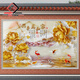 古凡（GUFAN）別墅戶(hù)外影壁畫(huà)福字庭院家和富貴中式迎門(mén)墻牡丹微晶石瓷磚背景墻 款式七 瓷磚/二代高溫微晶/1平方米