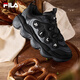 FILA 楊冪同款斐樂(lè)官方女鞋豌豆鞋運(yùn)動(dòng)鞋休閑鞋厚底老爹鞋 黑/影黑灰-BD 36.5