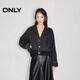 ONLY2025秋季新款個(gè)性百搭寬松V領(lǐng)顯瘦拼接牛仔外套女|125154002 J09 深牛仔灰色 S (160) 80A