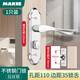瑪麗（MARIE）衛生間門(mén)鎖廁所無(wú)鑰匙浴室家用洗手間室內鋁合金門(mén)把手單舌通用型 孔距110mm-配邊距35鎖舌 孔距40 不帶鑰匙
