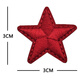 懲罰者3D立體刺繡五角星魔術(shù)貼徽章迷你胸章戰術(shù)背心士氣章軍迷背包配飾 刺繡 五星 紅色 3*3CM