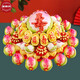 美聯(lián)升壽桃饅頭山東膠東花餑餑糕點老人壽包祝壽生日禮盒傳統(tǒng)壽桃蛋糕 福祿壽+12仙桃款