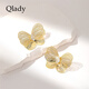 Qlady養(yǎng)耳洞蝴蝶精致純銀耳釘2024年新款小眾高級感氣質(zhì)大氣耳環(huán)耳飾女 金色 無規(guī)格