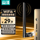 山澤WiFi6無線網(wǎng)卡USB免驅(qū)動高增益天線臺式機專用筆記本電腦隨身主機外置網(wǎng)絡(luò)接收發(fā)射器WRA33