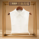 路施南假領(lǐng)子女款百搭假領(lǐng)子襯衫假領(lǐng)裝飾蕾絲花邊優(yōu)雅內搭襯衣假衣領(lǐng) 米白 L2370 M
