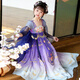 安妮優(yōu)兒（Anneyol）漢服女童春裝2025新款古風(fēng)連衣裙中國風(fēng)兒童唐裝超仙襦裙古裝裙子 紫色 130