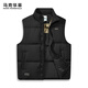 馬克華菲【90鵝絨保暖石墨烯速】立領(lǐng)羽絨服男24秋冬刺繡通勤羽絨馬甲外套 001黑色 XL