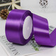 派森柏（PAISENBO） 4cm絲帶緞帶紅綢帶新車(chē)紅布條結婚紅色飄帶紅綢緞禮盒包裝綢帶 35#深紫色 4厘米寬 22米長(cháng)